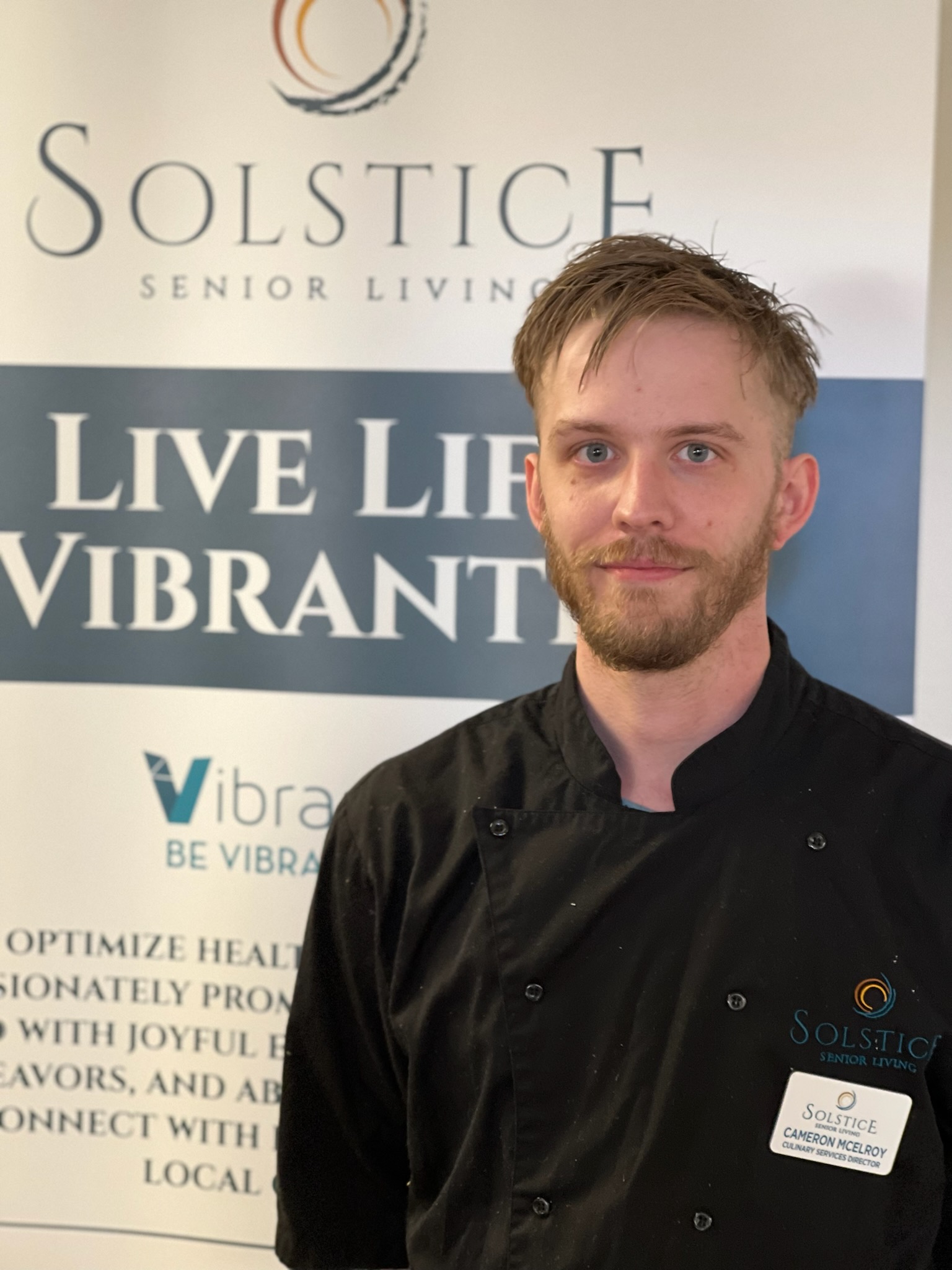 Cameron McElroy, Culinary Services Director, Solstice at Bangor